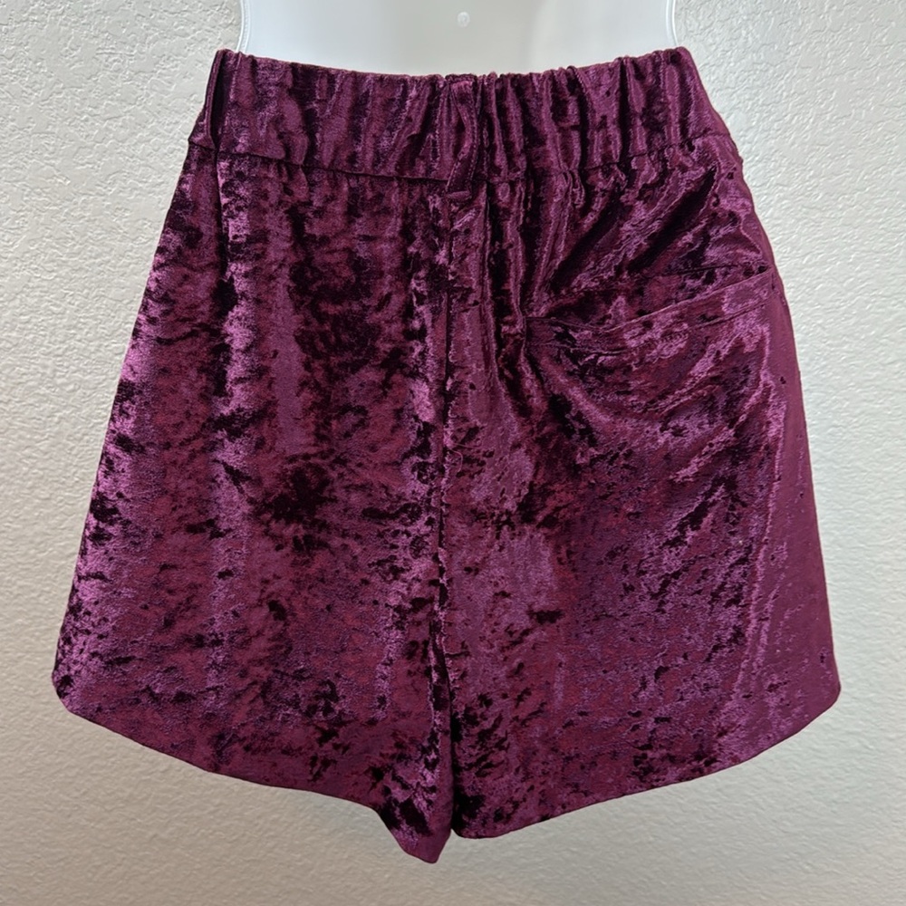 Free People Roma Velvet Shorts Size Small NWOT - Picture 6 of 9